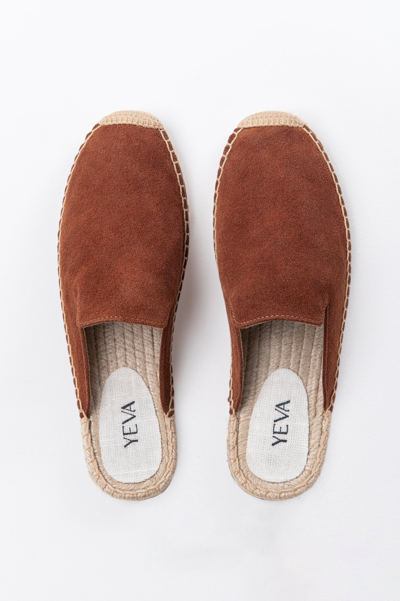 Suede Mules Espadrilles - Terracotta