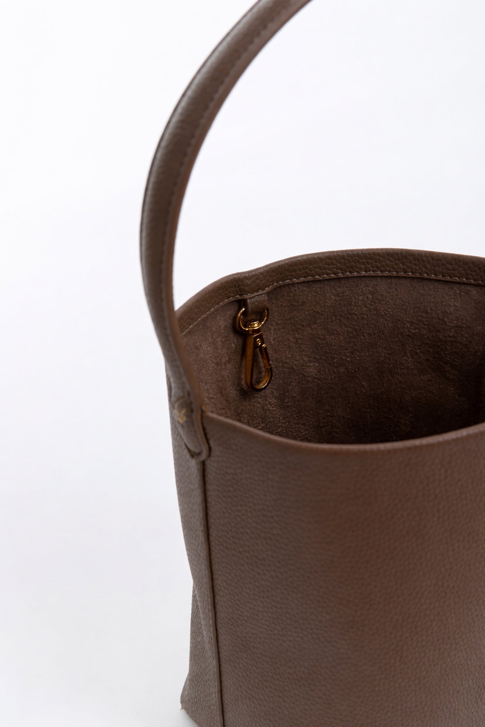 Hei Bucket Bag Leather - Taupe