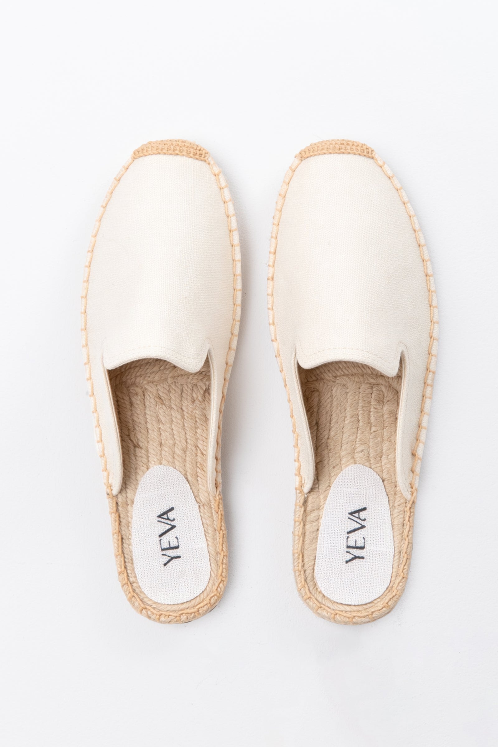 Canvas Mules Espadrilles - Off White