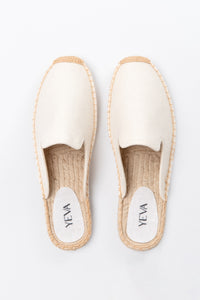Canvas Mules Espadrilles - Off White