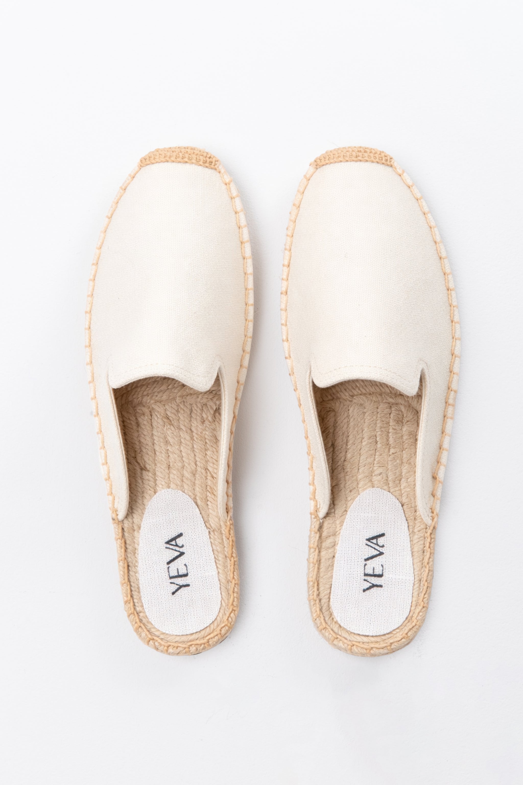 Canvas Mules Espadrilles - Off White