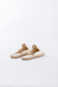 Canvas Mules Espadrilles - Off White