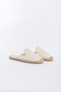 Canvas Mules Espadrilles - Off White