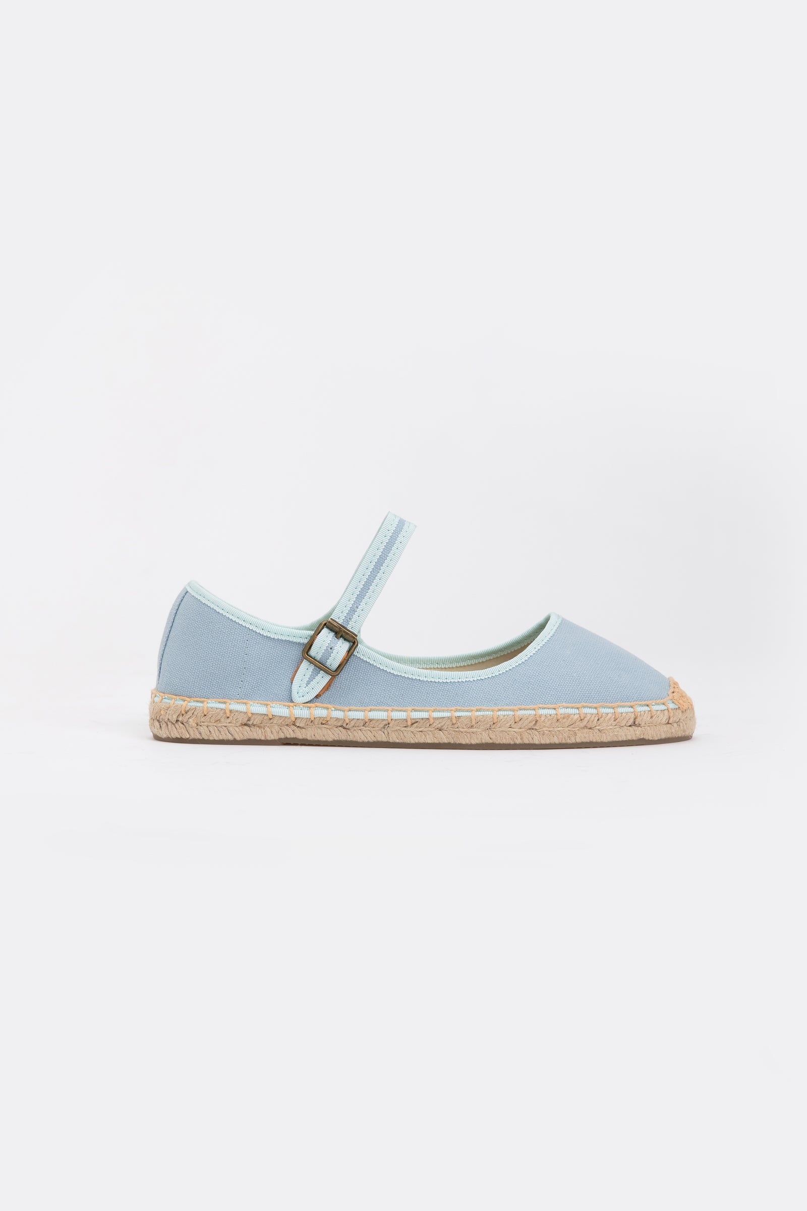 Ballerina Canvas Espadrilles - Baby Blue