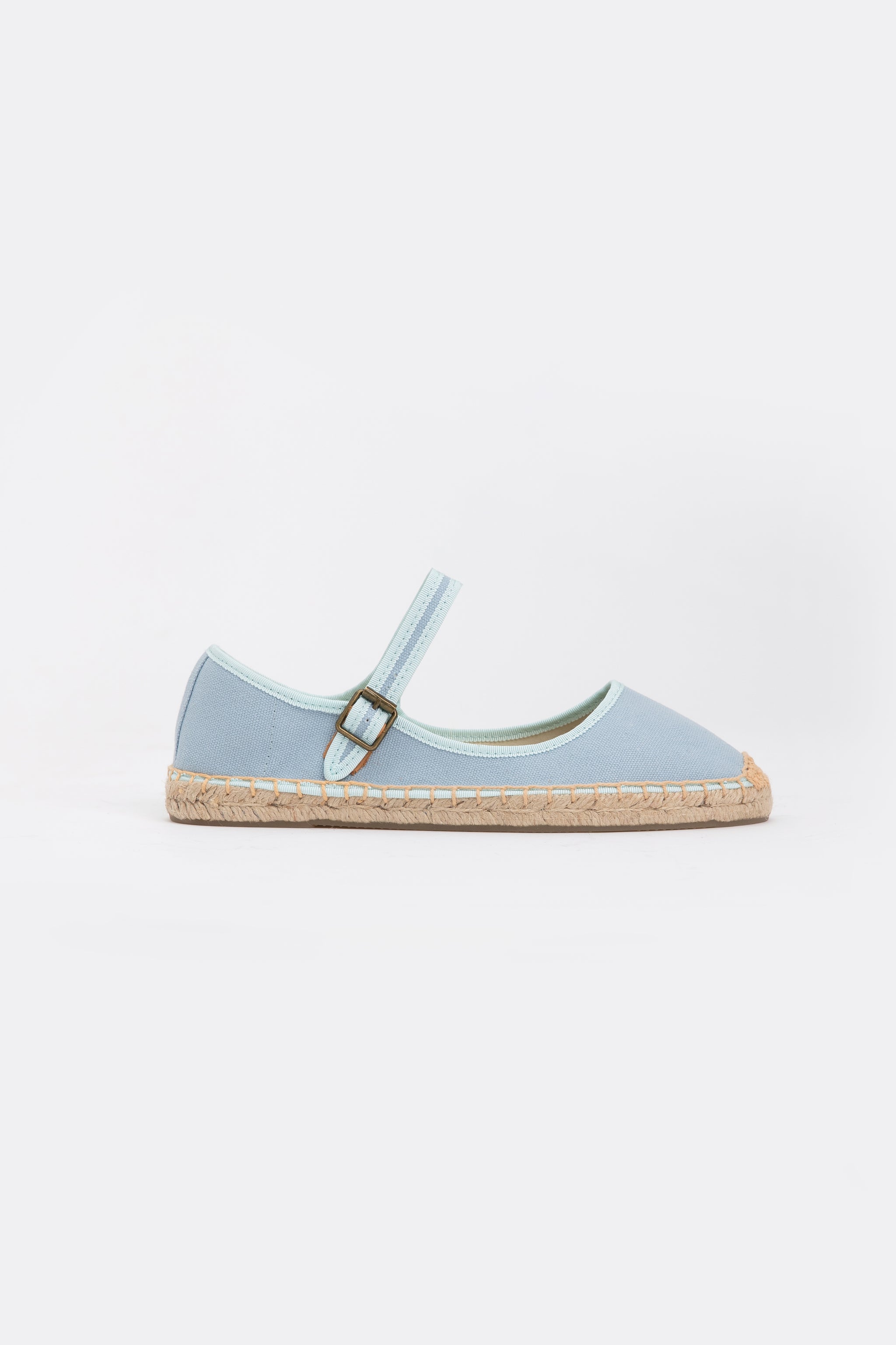 Ballerina Canvas Espadrilles - Baby Blue