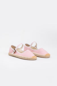 Ballerina Linen Espadrilles - Petal Pink