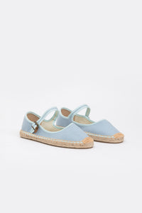 Ballerina Canvas Espadrilles - Baby Blue