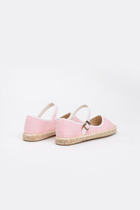 Ballerina Linen Espadrilles - Petal Pink