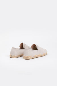 Suede Loafers Espadrilles - Granite Grey