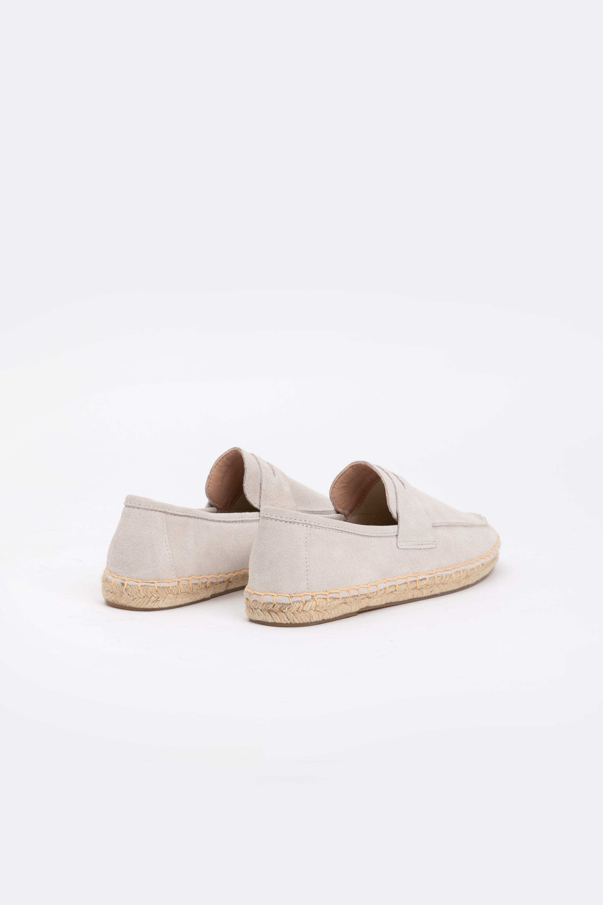 Suede Loafers Espadrilles - Granite Grey
