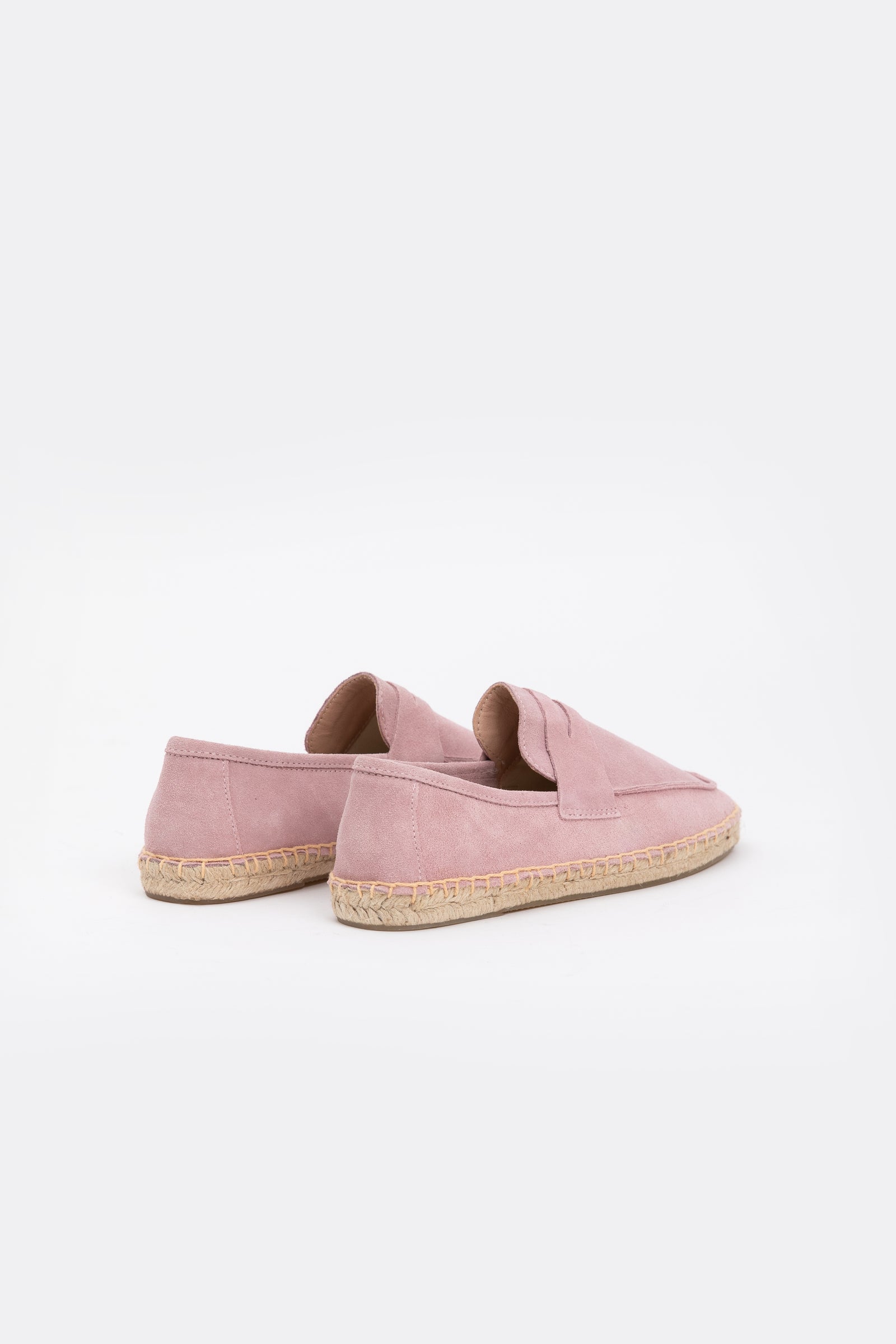 Suede Loafers Espadrilles - Rosewood