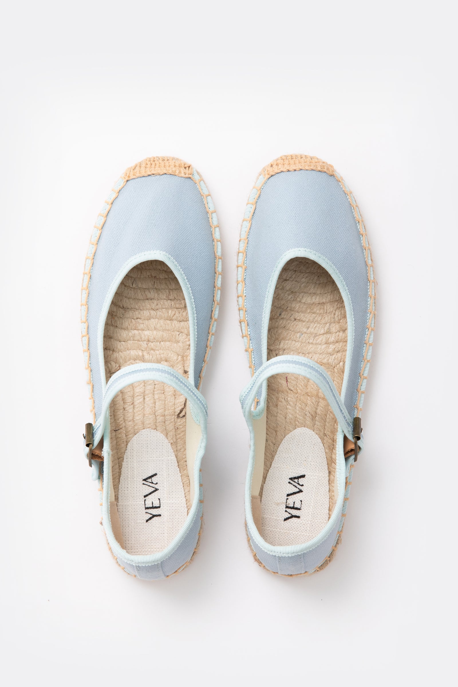 Ballerina Canvas Espadrilles - Baby Blue