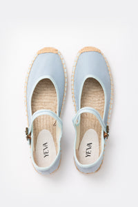 Ballerina Canvas Espadrilles - Baby Blue