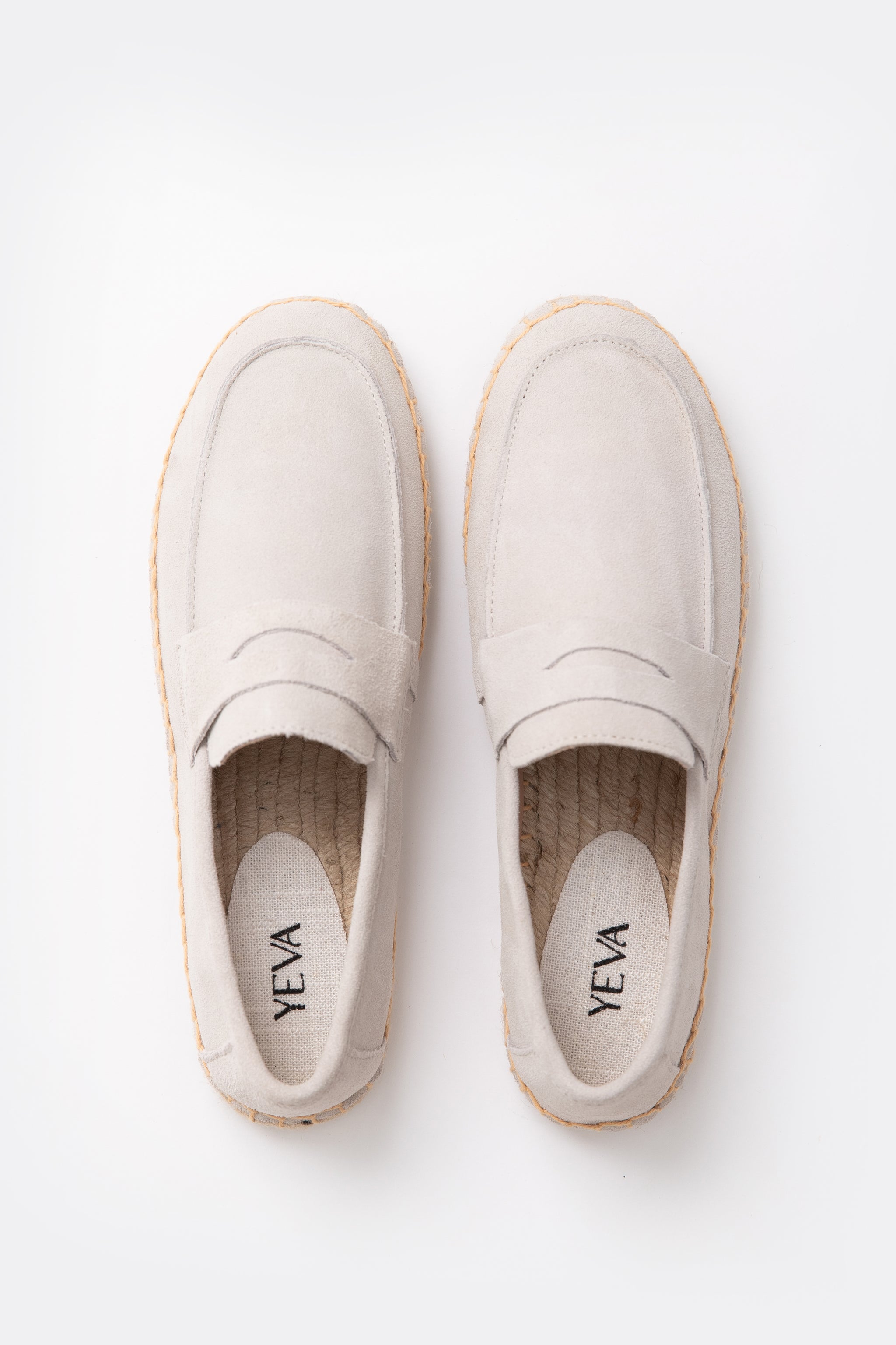 Suede Loafers Espadrilles - Granite Grey
