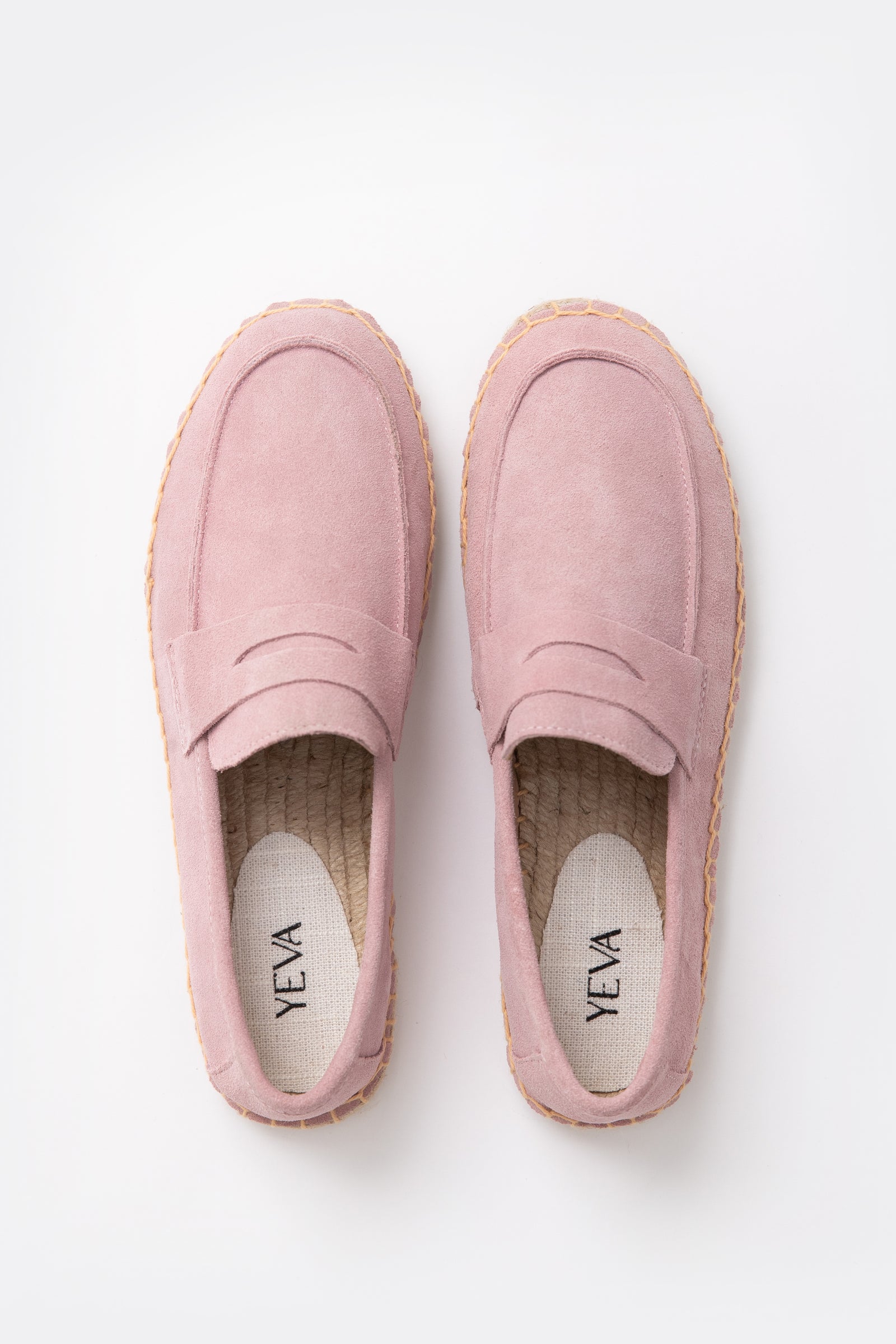 Suede Loafers Espadrilles - Rosewood