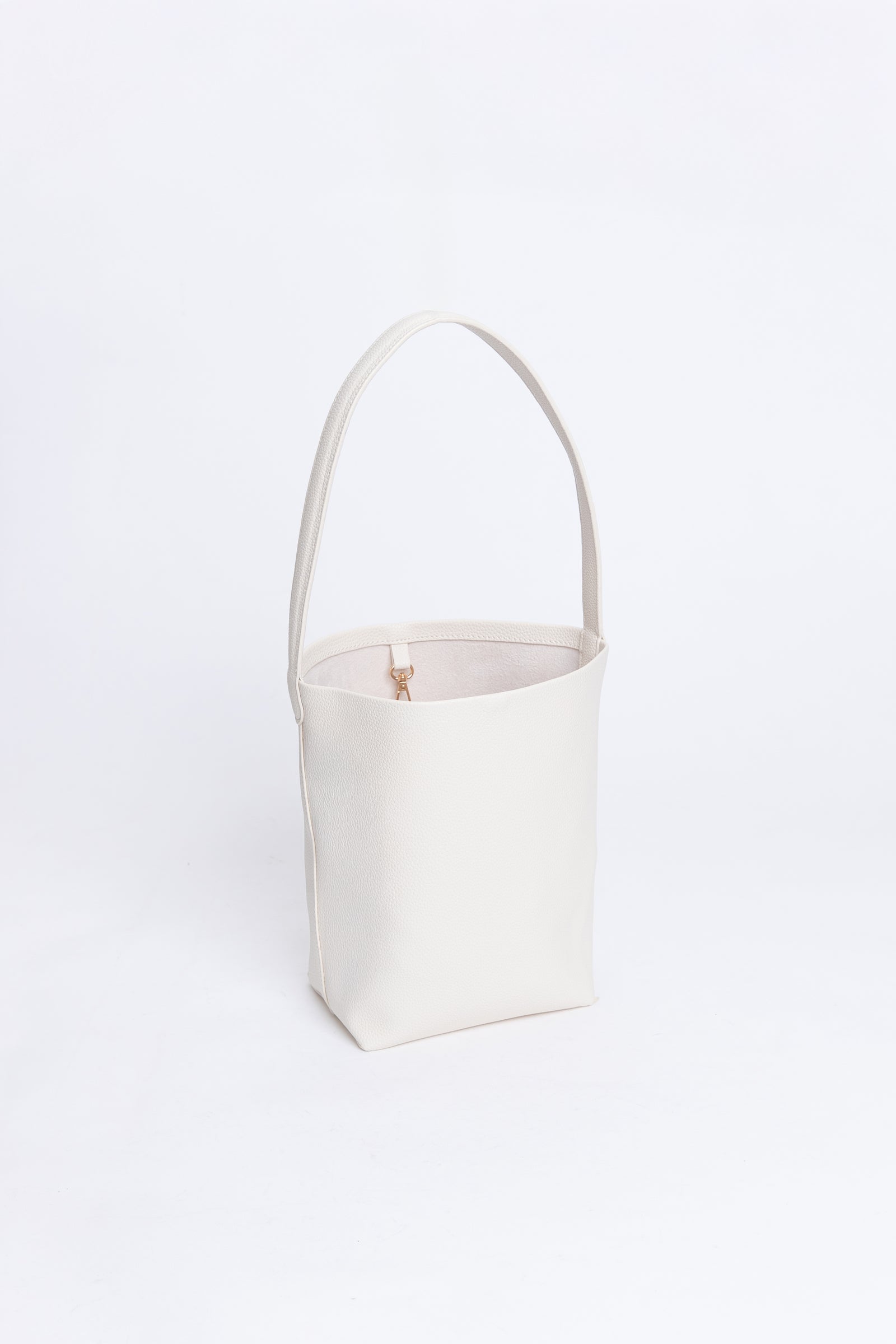 Hei Bucket Bag Leather Large - White