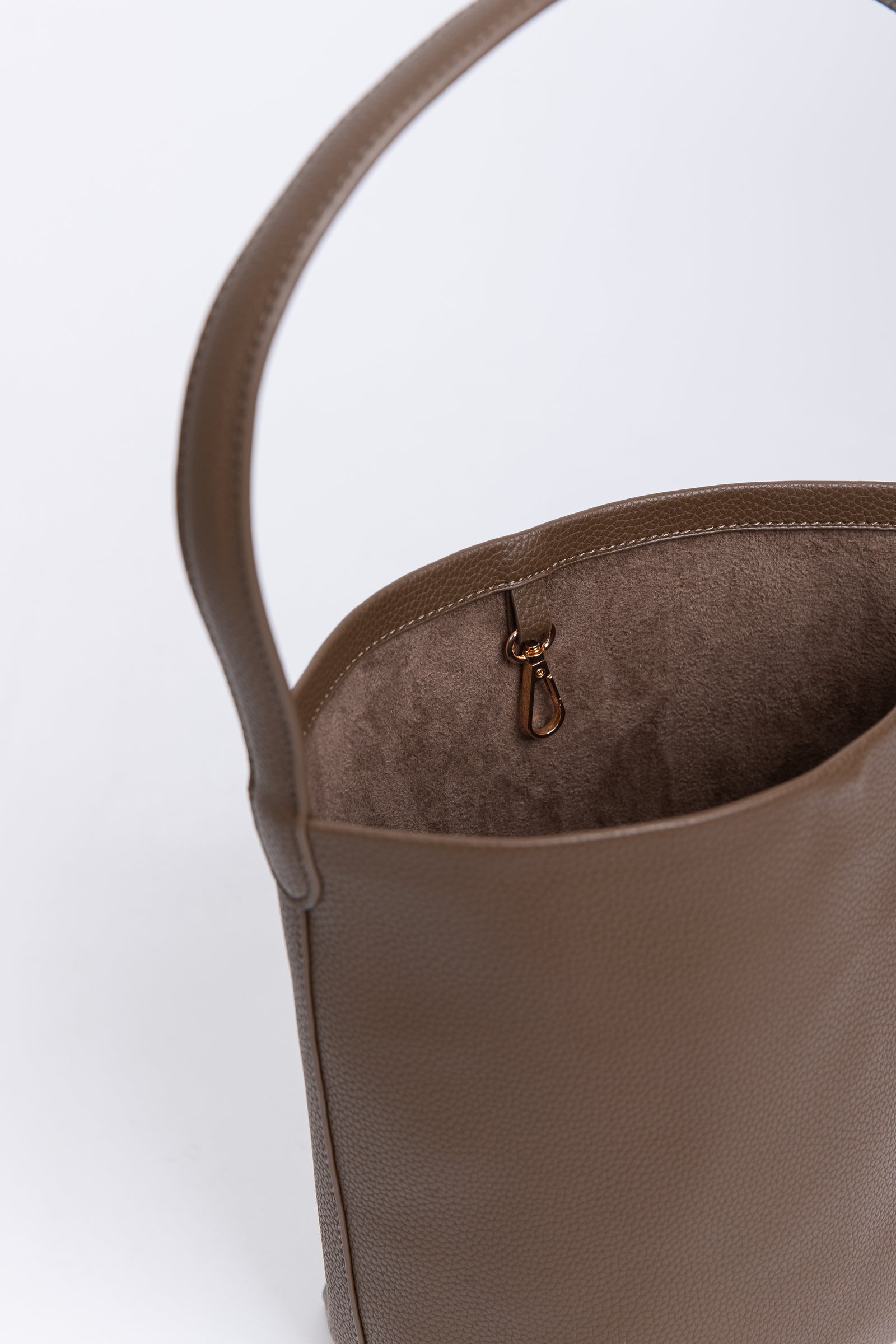 Hei Bucket Bag Leather Large - Taupe