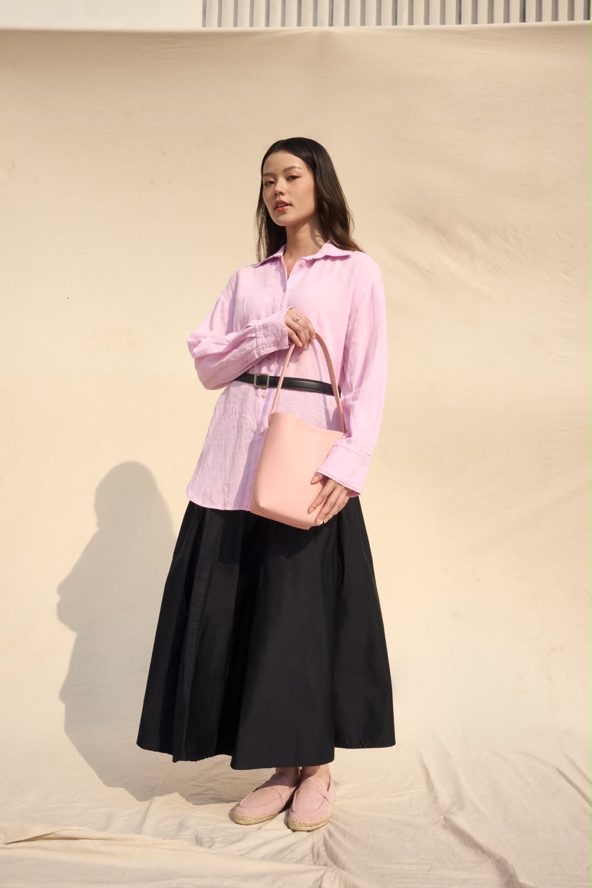 Hei Bucket Bag Leather - Blush