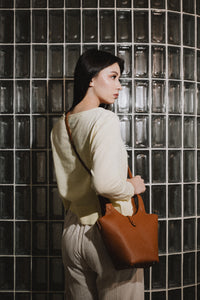 Arlo Bag Leather - Saddle Brown