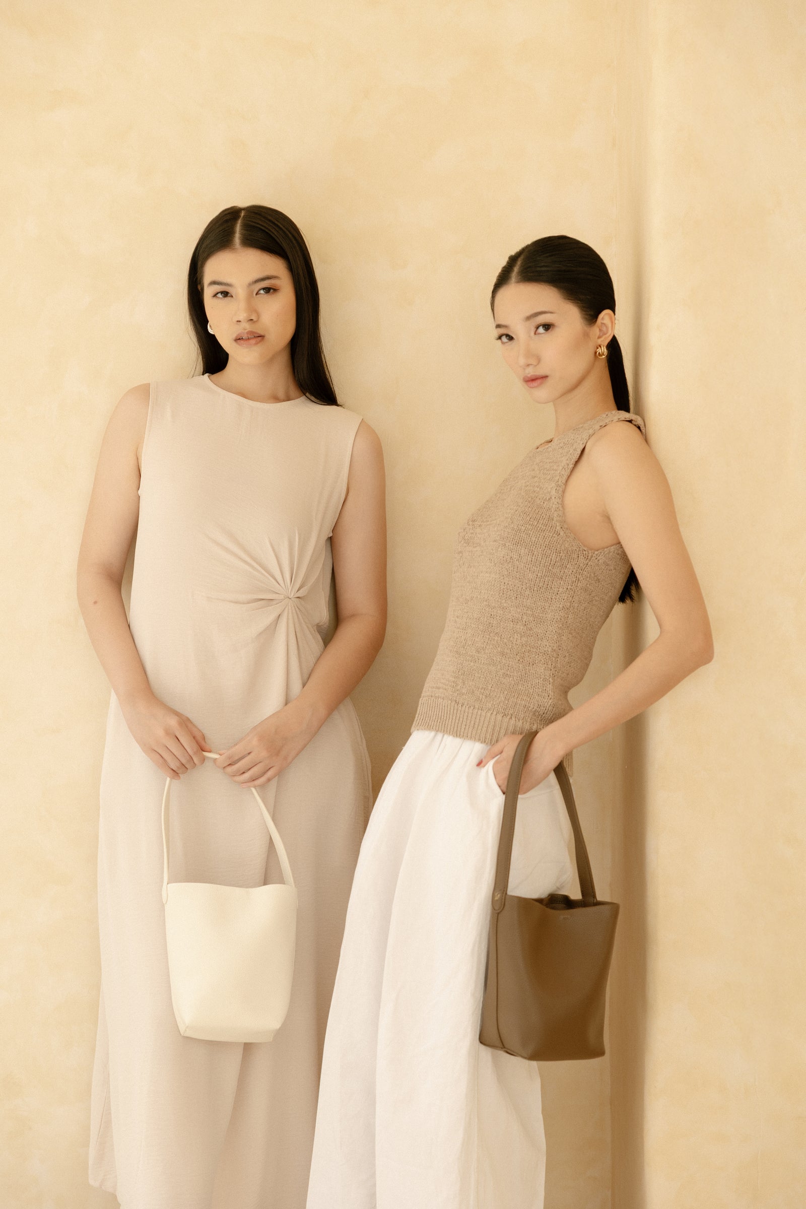 Hei Bucket Bag Leather - White