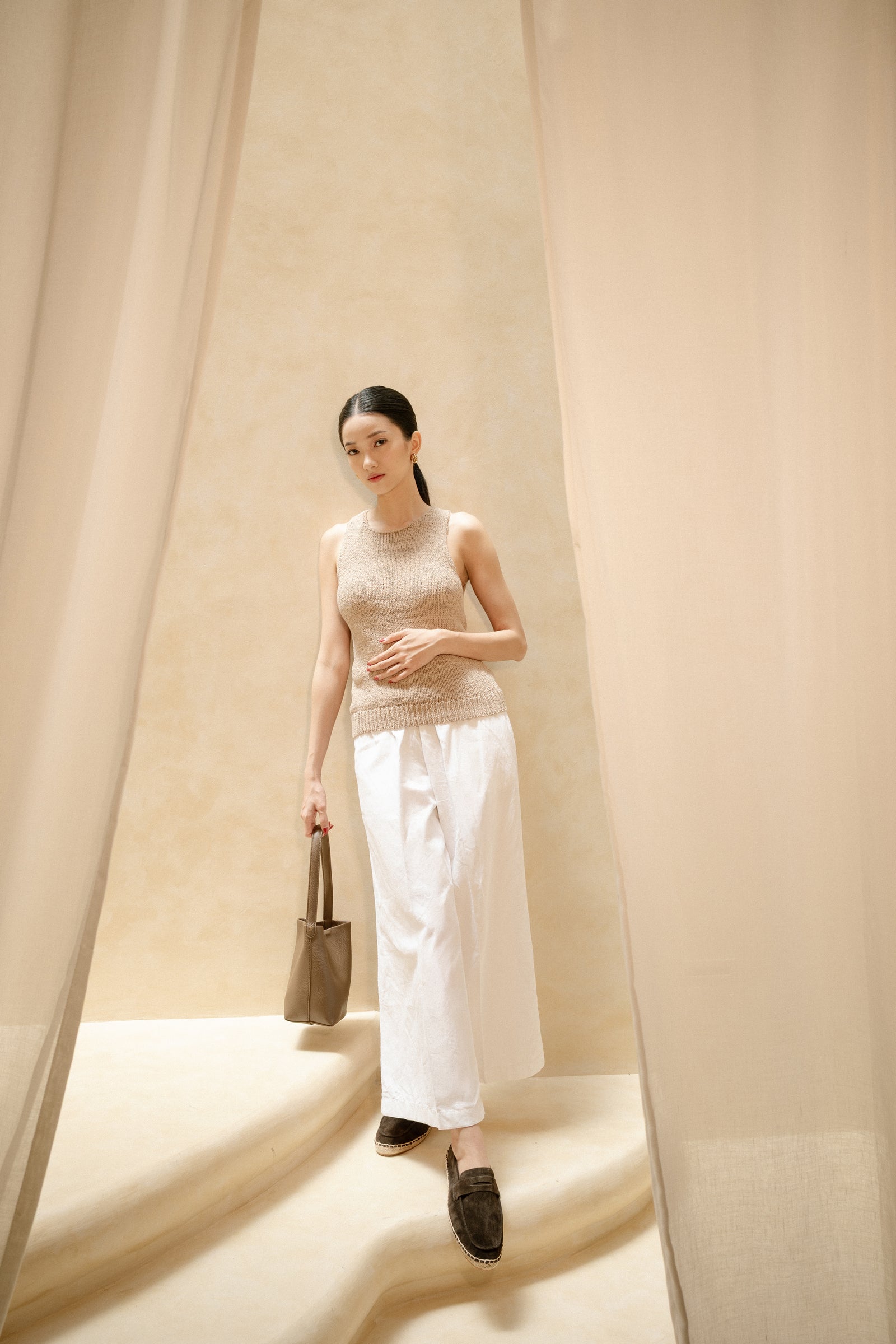 Suede Loafers Espadrilles - Espresso