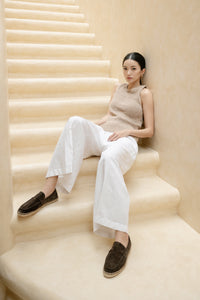 Suede Loafers Espadrilles - Espresso