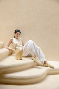 Suede Loafers Espadrilles - Butter Yellow