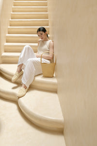 Suede Loafers Espadrilles - Butter Yellow