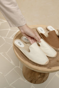 Canvas Mules Espadrilles - Off White