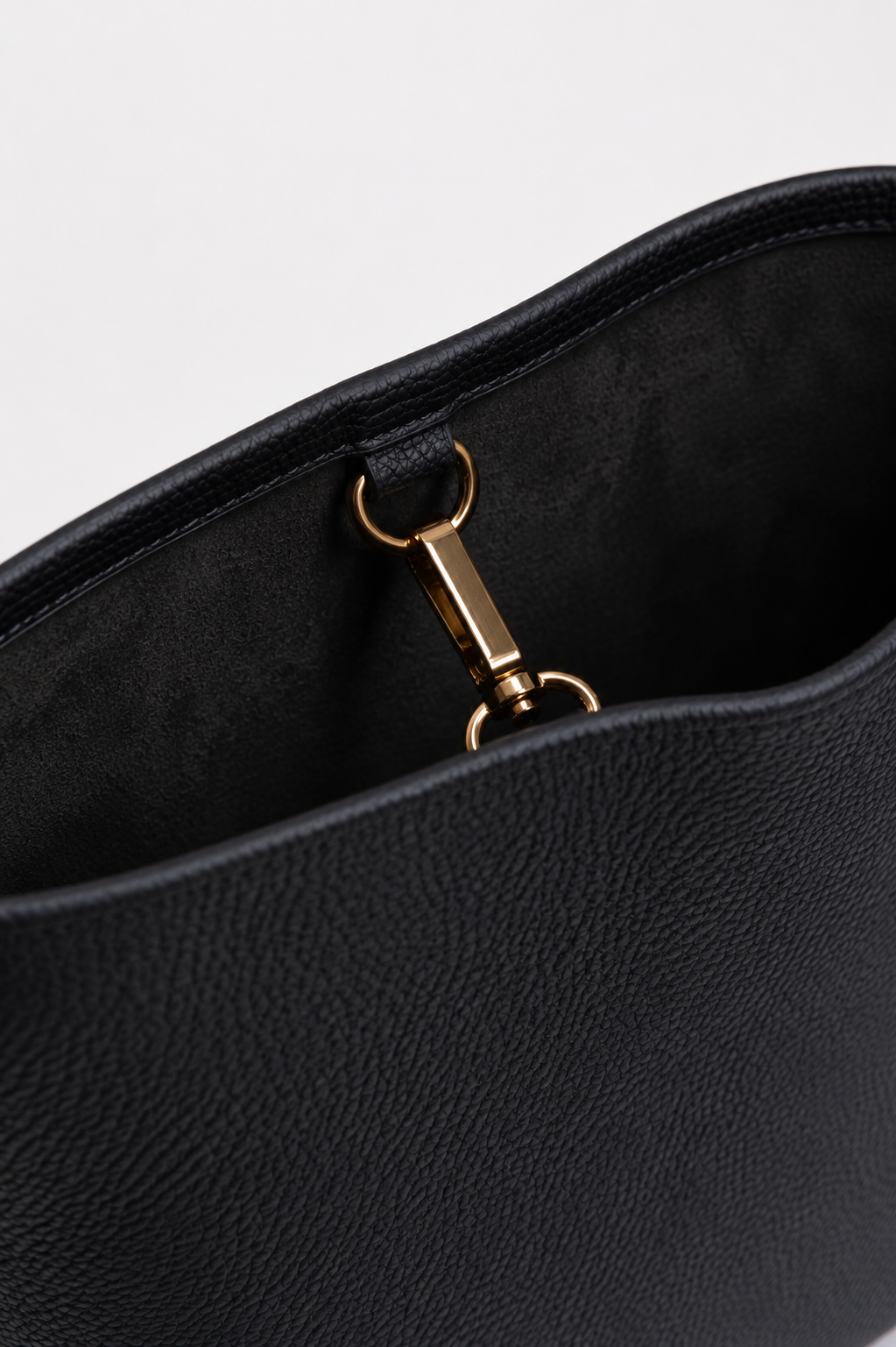 Hei Bucket Bag Leather Large - Black